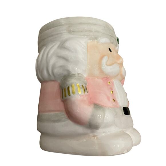 Pastel Pink Christmas Nutcracker Ceramic Mug, Adorable, 2023, NEW! - Picture 2 of 15